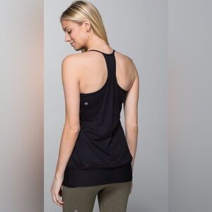 Lululemon black no limits tank size 6